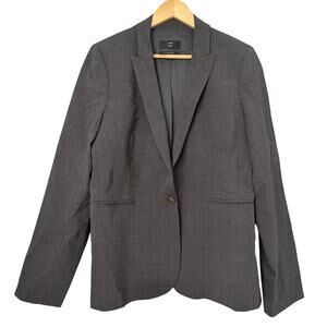 J. Crew 365 Italian Wool Stretch Gray Preppy Blazer Jacket Old Money 12 Tall